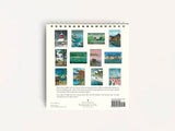 Cavallini 2026 DESK Calendar - Japanese Woodblocks