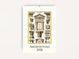 Cavallini 2026 WALL Calendar - Architecttura