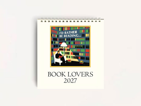 Cavallini 2027 DESK Calendar - Book Lovers