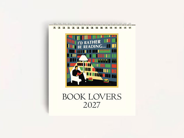 Cavallini 2027 DESK Calendar - Book Lovers