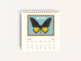 Cavallini 2027 DESK Calendar - Butterflies