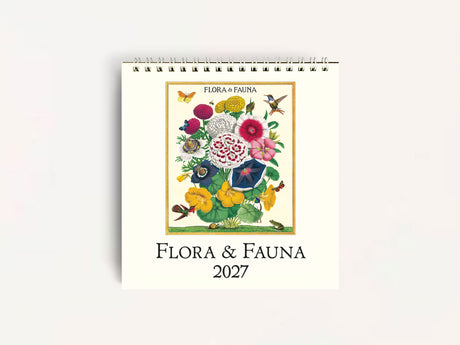 Cavallini 2027 DESK Calendar - Flora & Fauna