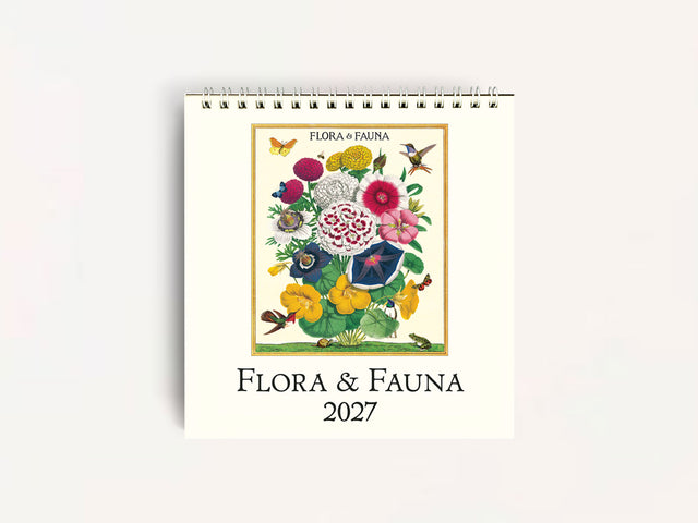 Cavallini 2027 DESK Calendar - Flora & Fauna