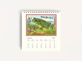Cavallini 2027 DESK Calendar - Frogs & Friends