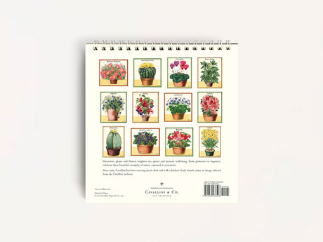 Cavallini 2027 DESK Calendar - Jardiniere