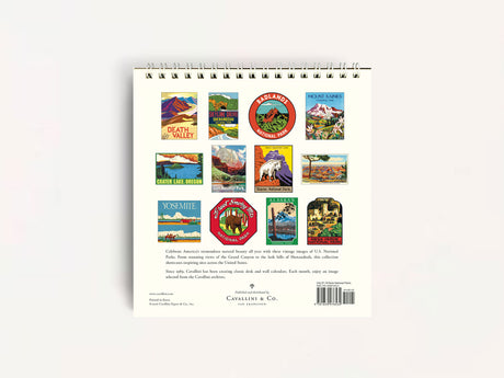 Cavallini 2027 DESK Calendar - National Parks