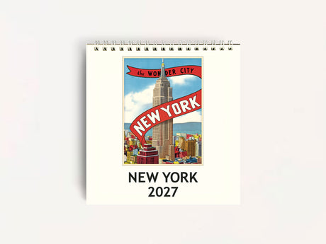 Cavallini 2027 DESK Calendar - New York