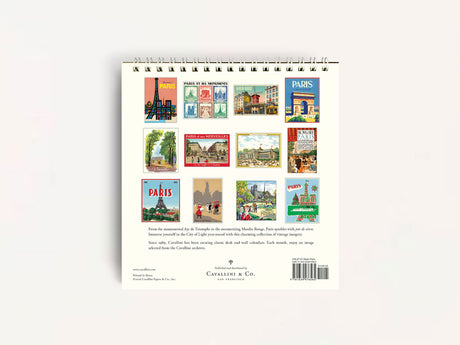 Cavallini 2027 DESK Calendar - Paris