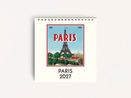 Cavallini 2027 DESK Calendar - Paris