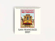 Cavallini 2027 DESK Calendar - San Francisco