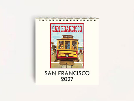 Cavallini 2027 DESK Calendar - San Francisco