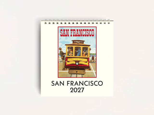Cavallini 2027 DESK Calendar - San Francisco