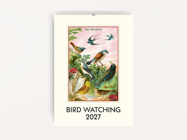 Cavallini 2027 WALL Calendar - Bird Watching
