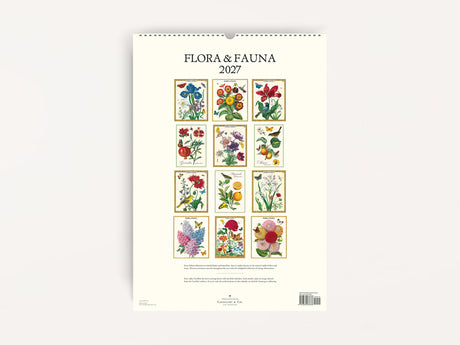 Cavallini 2027 WALL Calendar - Flora & Fauna