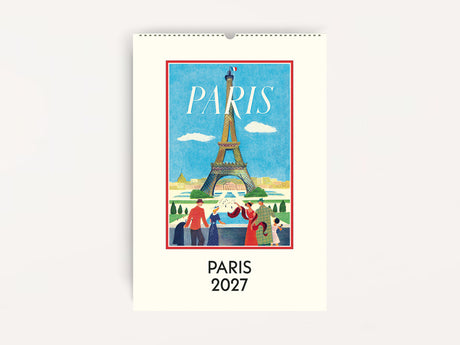 Cavallini 2027 WALL Calendar - Paris