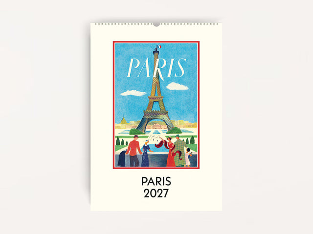 Cavallini 2027 WALL Calendar - Paris