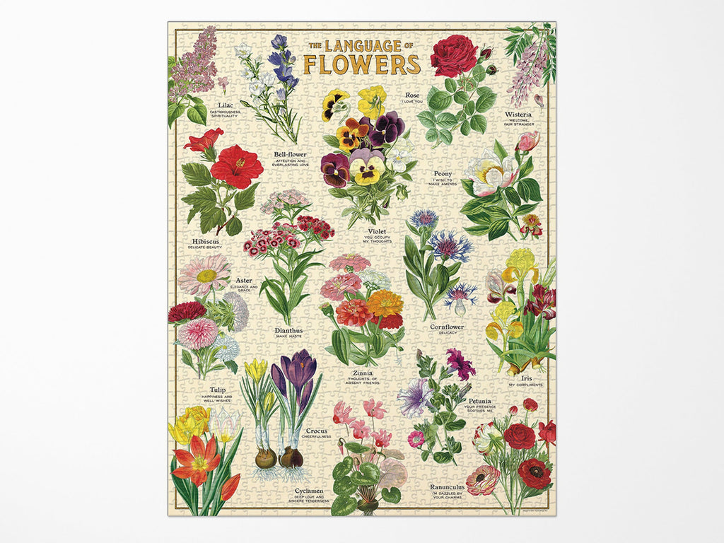 Cavallini Vintage Jigsaw Puzzle - Language of Flowers