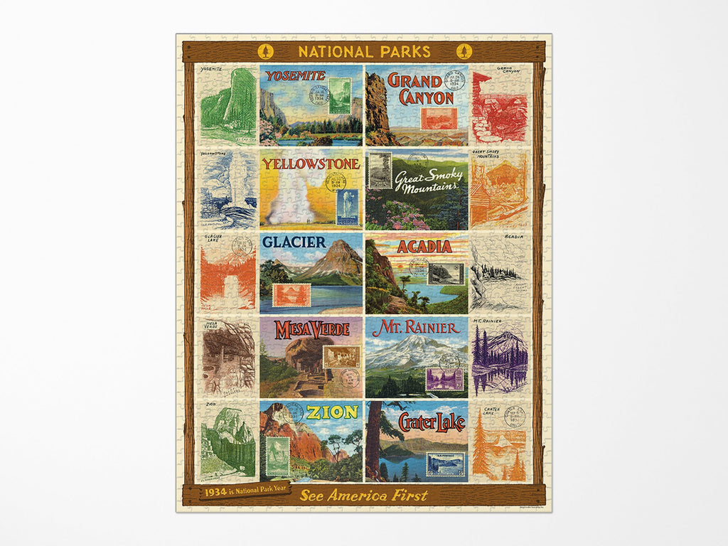 Cavallini Vintage Jigsaw Puzzle - National Parks 2