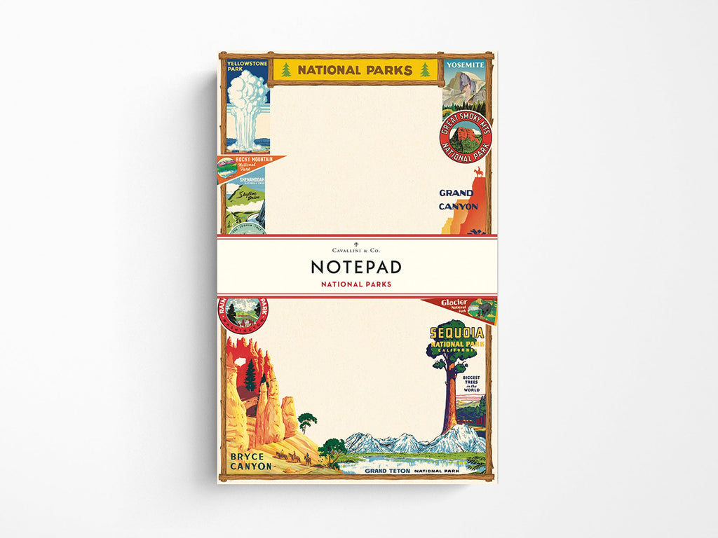 Cavallini Vintage Notepad - National Parks