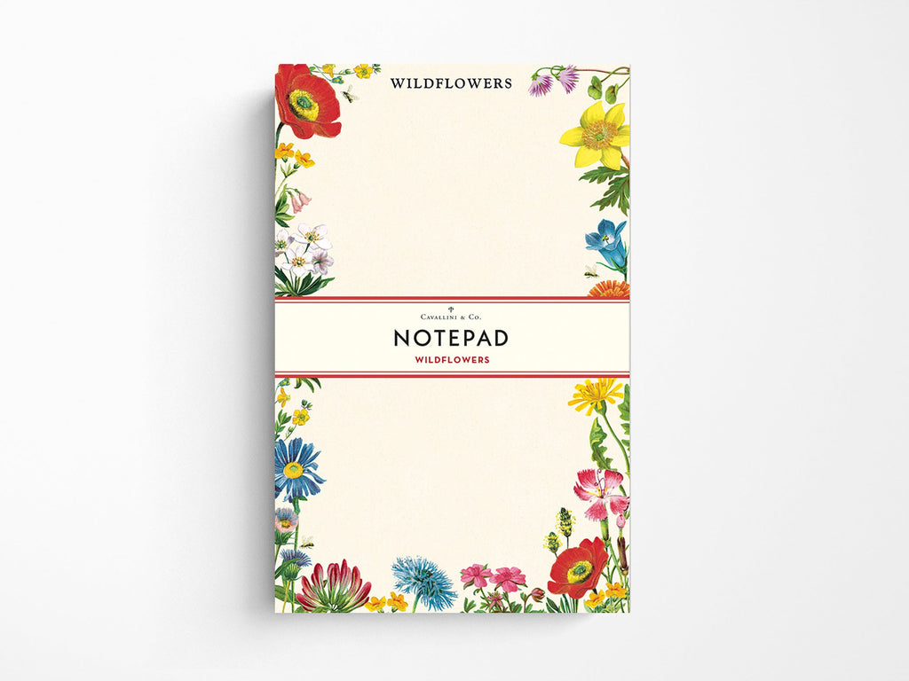 Cavallini Vintage Notepad - Wildflowers