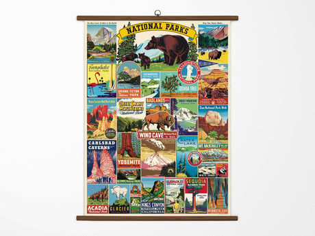 Cavallini Vintage School Chart - National Parks