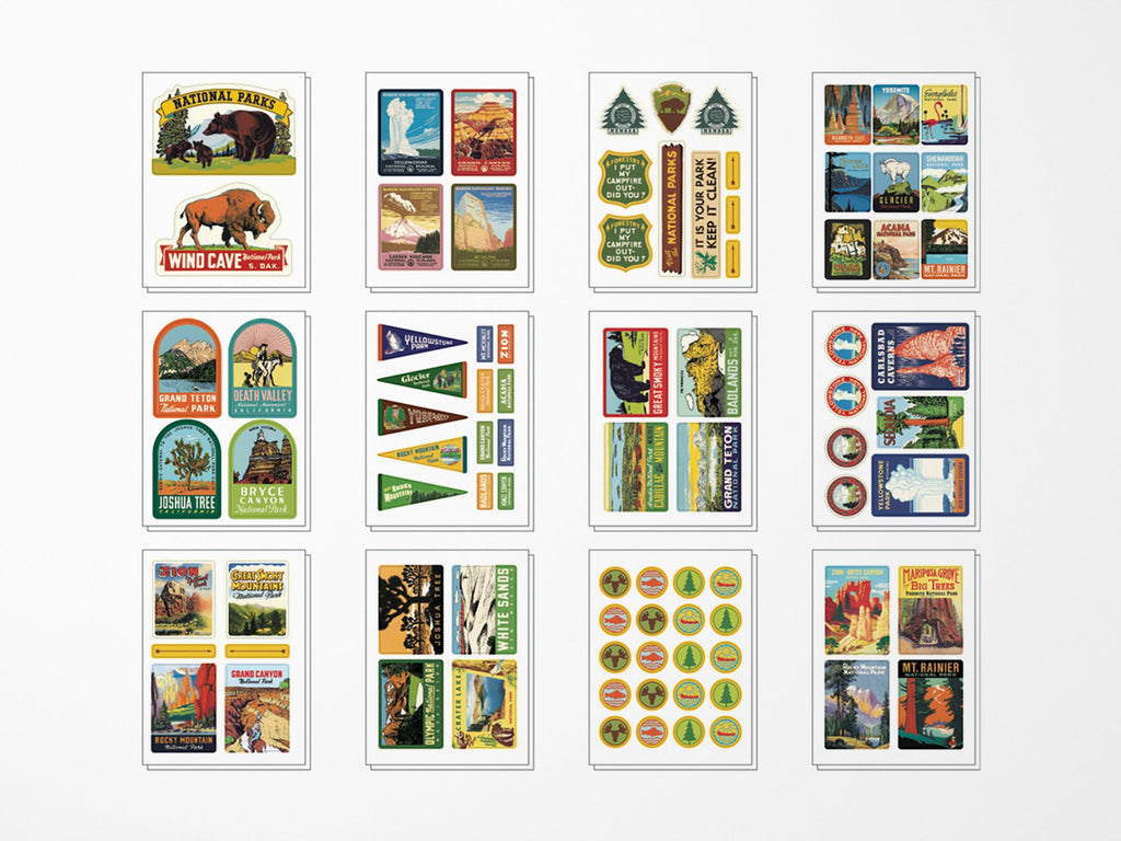 Cavallini Vintage Stickers - National Parks
