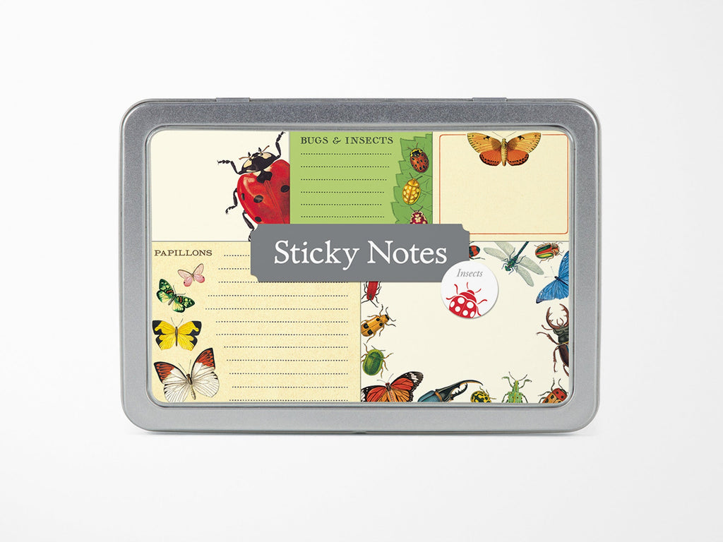 Cavallini Vintage Sticky Notes - Bugs & Insects