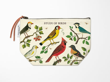 Cavallini Vintage Zipper Pouch - Birds
