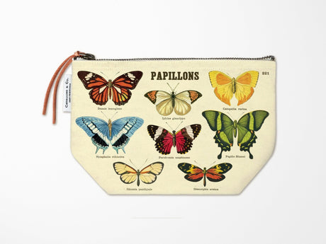 Cavallini Vintage Zipper Pouch - Butterflies