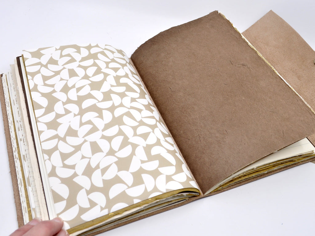 Chai Latte One of a Kind Leather Journal