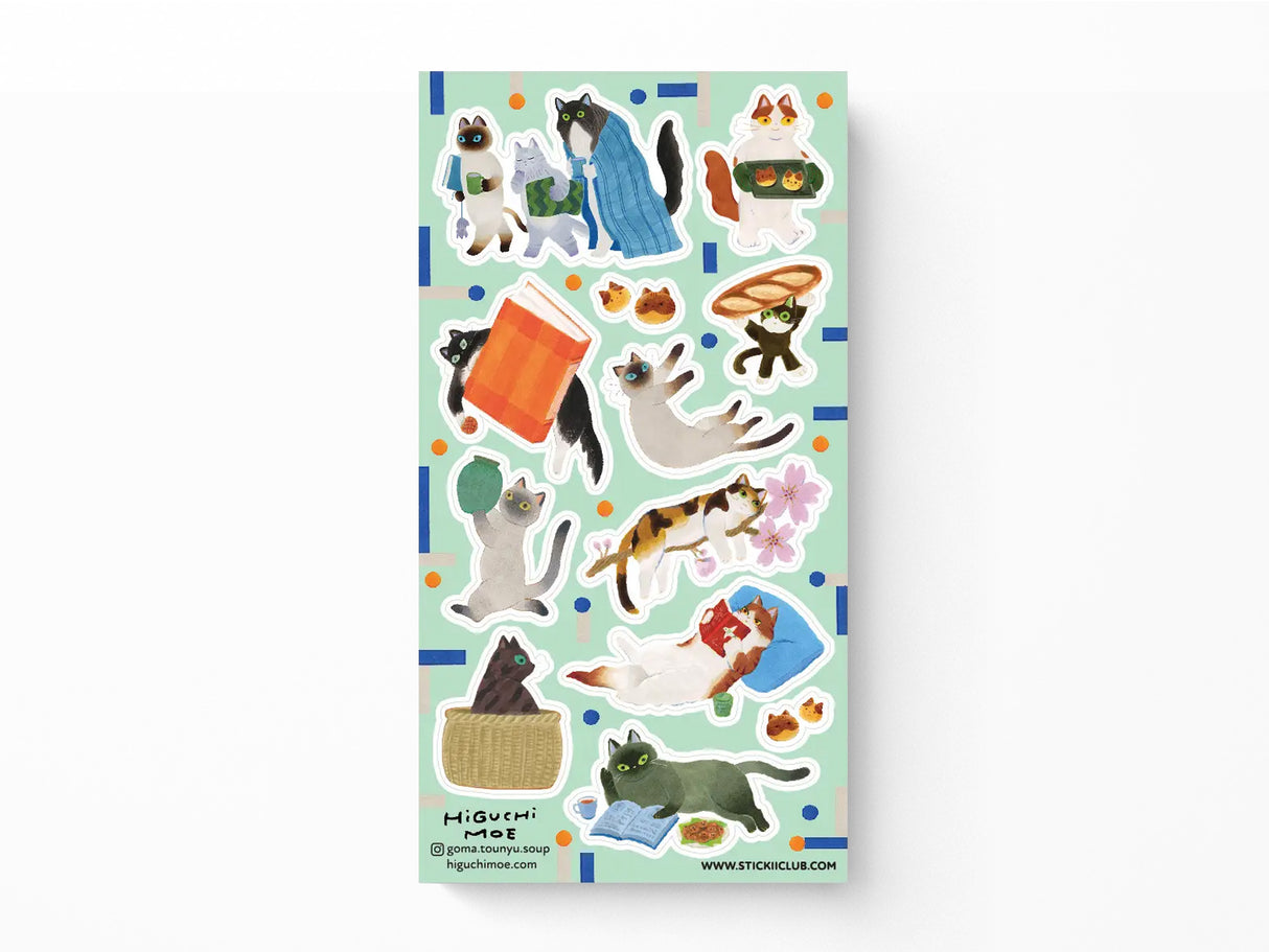 Charming Cats Sticker Sheet