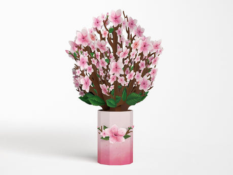 Cherry Blossom Bouquet Pop-up Card