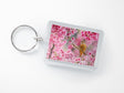 Cherry Blossoms and Songbird Keyring