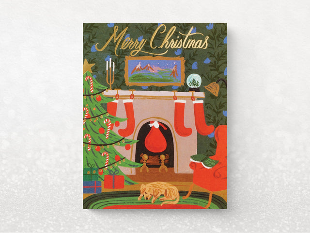 Christmas Eve Scene Holiday Greeting Cards - Set of 8