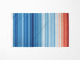 Climate Warming Stripes Flag