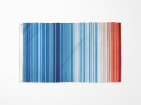 Climate Warming Stripes Flag