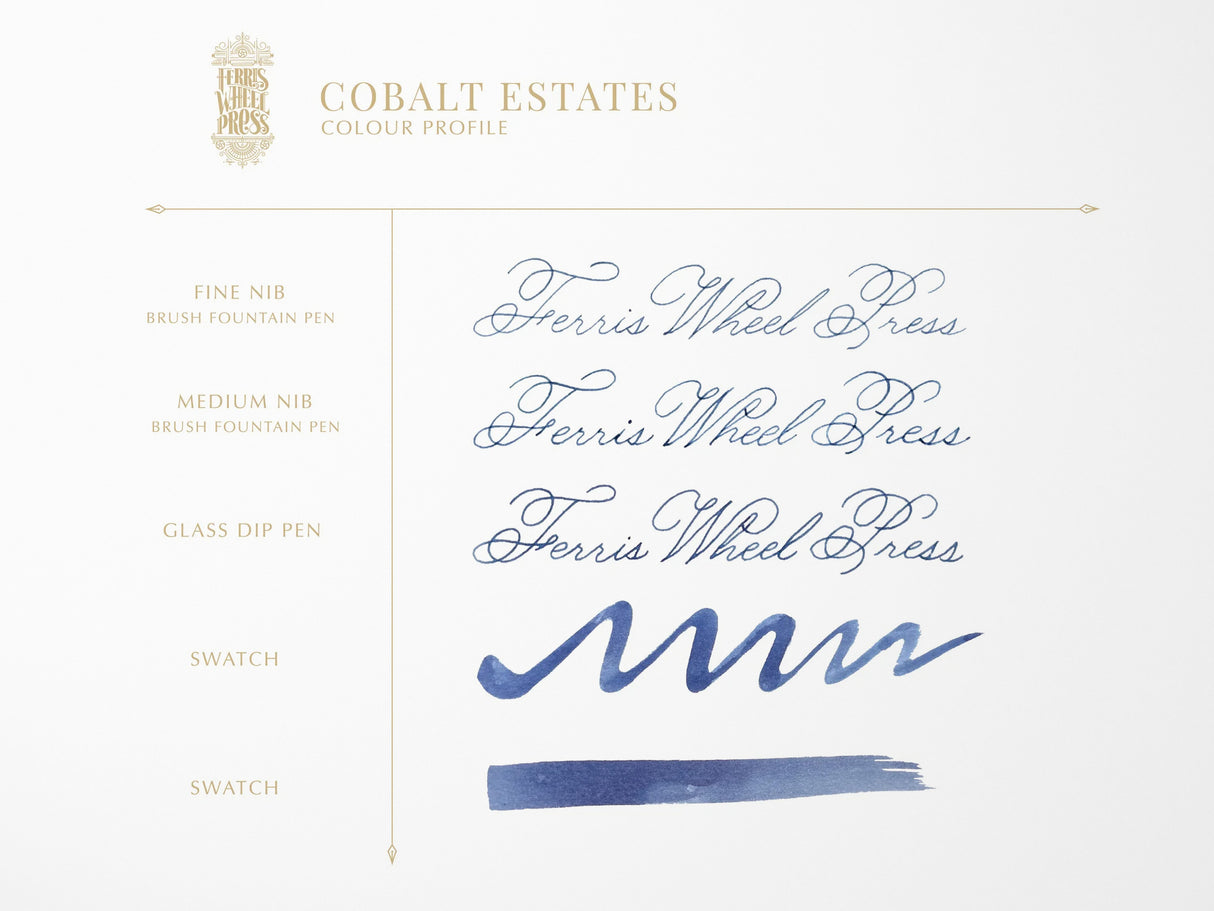 Cobalt Estates Fountain Pen Ink