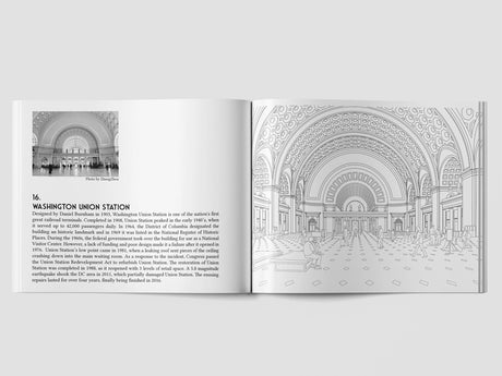 Color Washington DC - 30 Places to Visit and Color