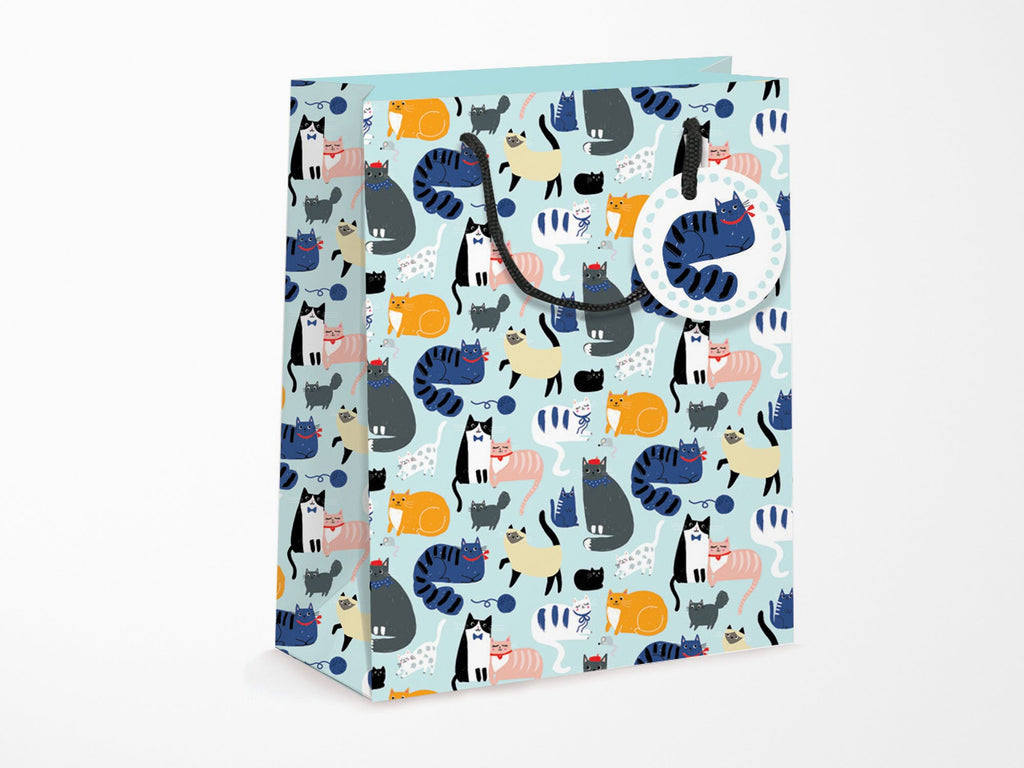 Colorful Cats Medium Gift Bag