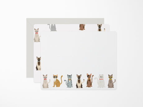 Cool Cat Flat Notes - Boxed Set of 6