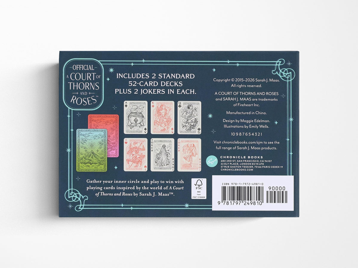 Court of Thorns and Roses Official Playing Card Set (Night Court Inner Circle)