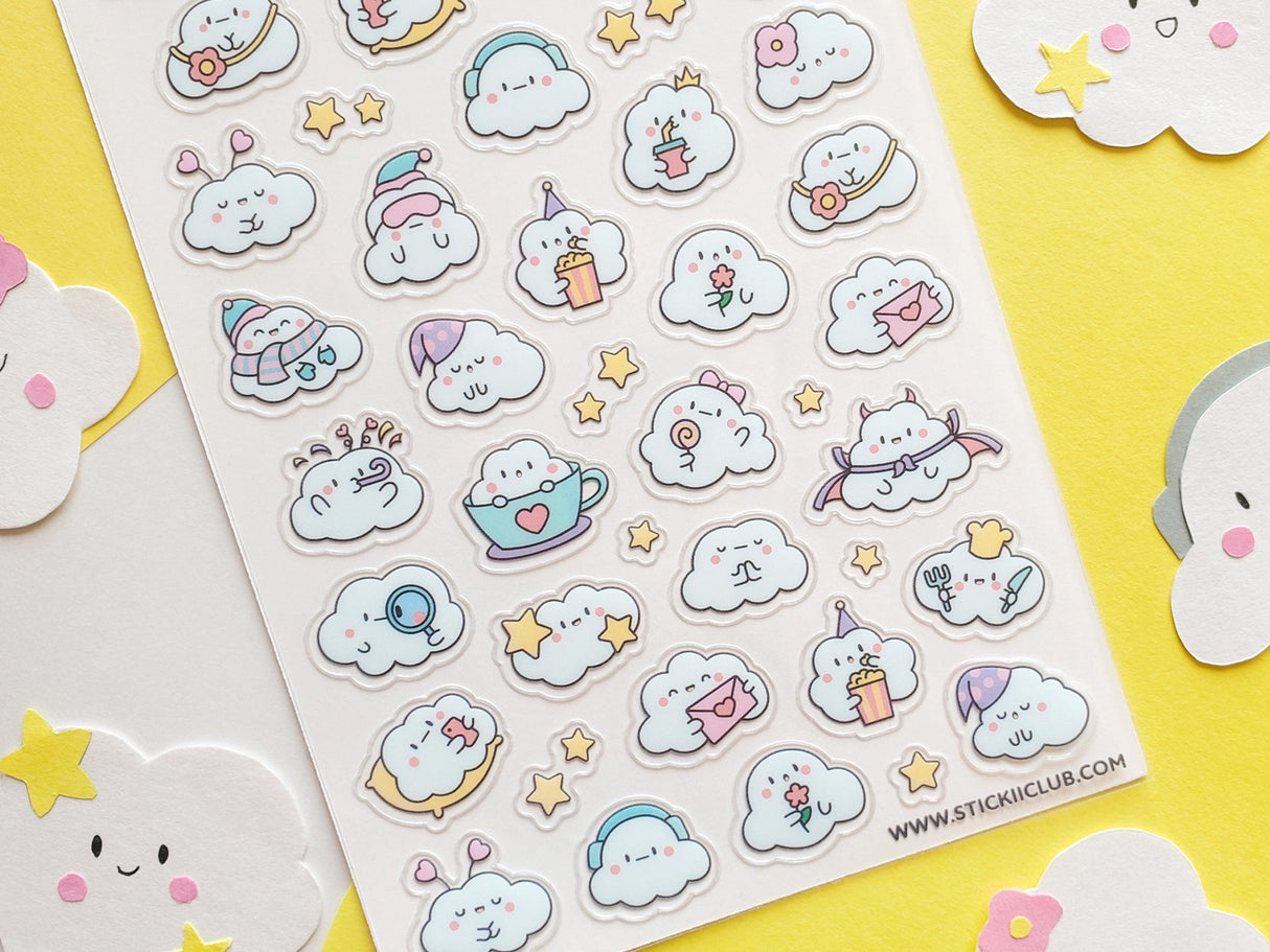Cuddly Clouds Sticker Sheet