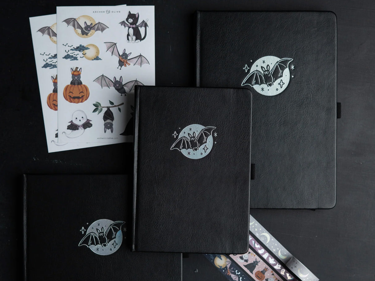 Cute Bat A5 Dot Grid Journal