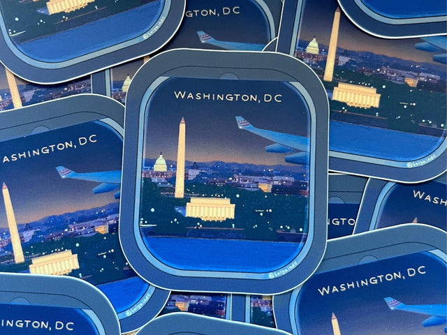 DC At Night Vinyl Sticker
