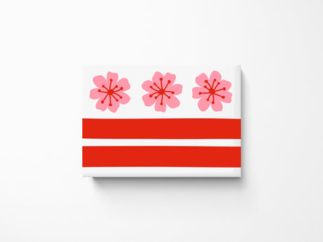 DC Cherry Blossom Flag Magnet