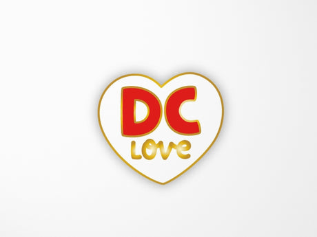 DC Love Heart Enamel Pin