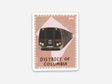 DC Metro Car Stamp Sized Vinyl Sticker