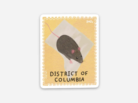 DC Rat Stamp Sized Vinyl Sticker