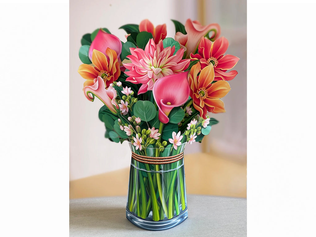 Dear Dahlia Pop Up Greeting Bouquet