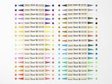 Dual Tone Brush Tip Acrylic Paint Marker Set of 36
